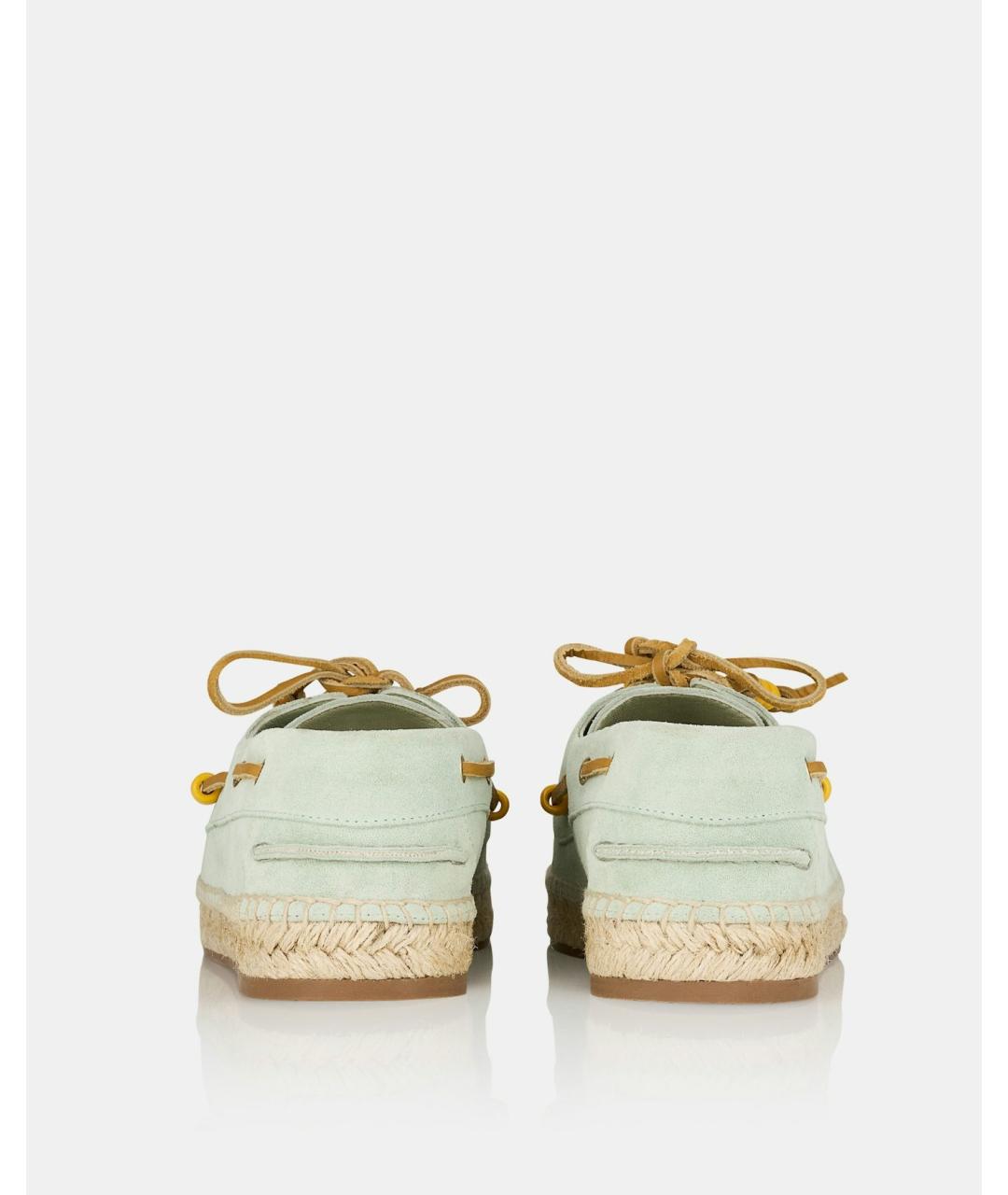 AQUAZZURA Салатовые замшевые эспадрильи, фото 3