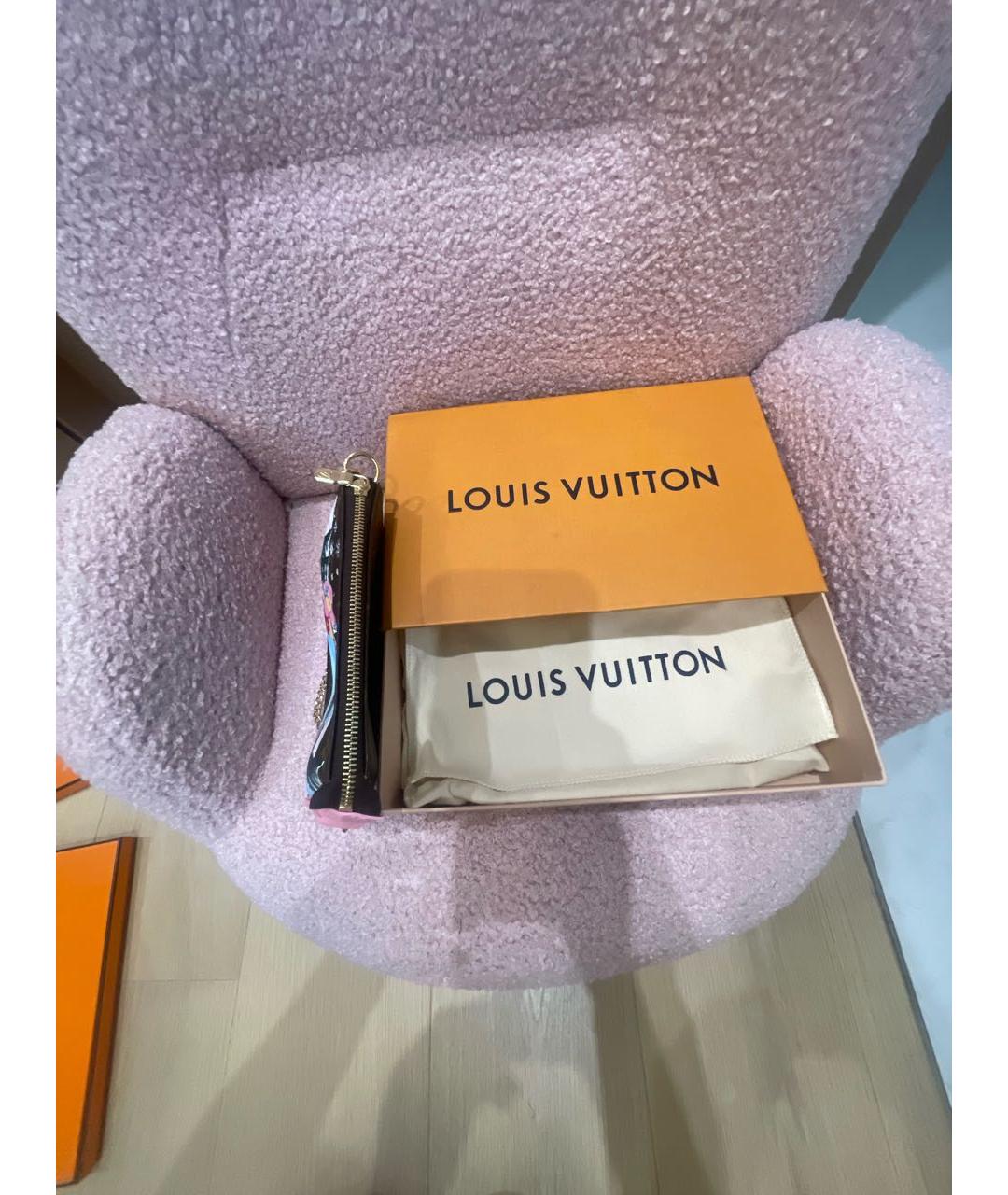 LOUIS VUITTON Коричневая сумка с короткими ручками из искусственной кожи, фото 3