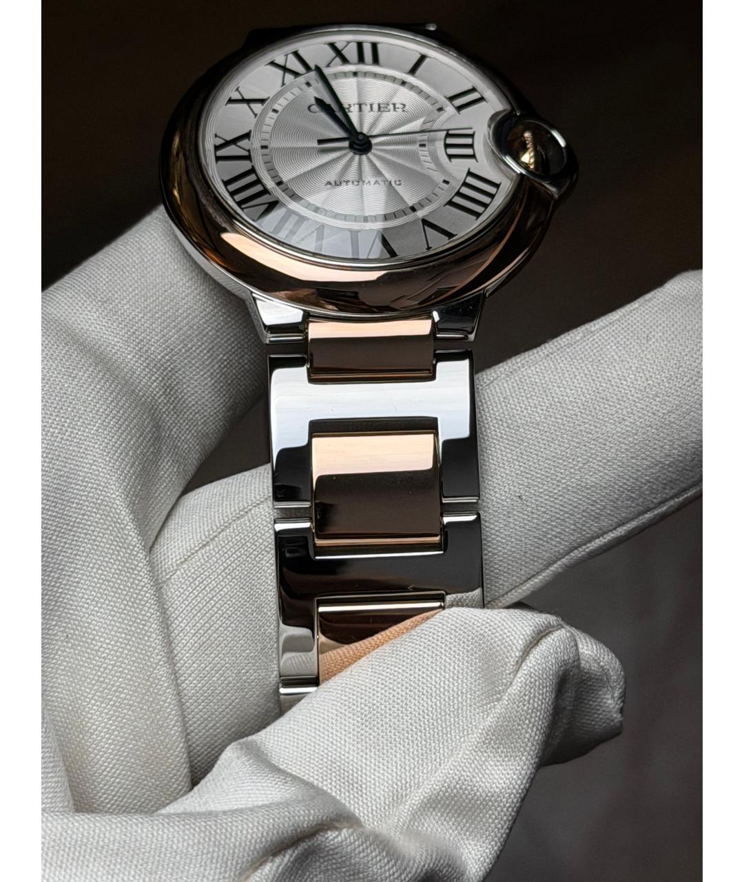 CARTIER Белые часы из розового золота, фото 7