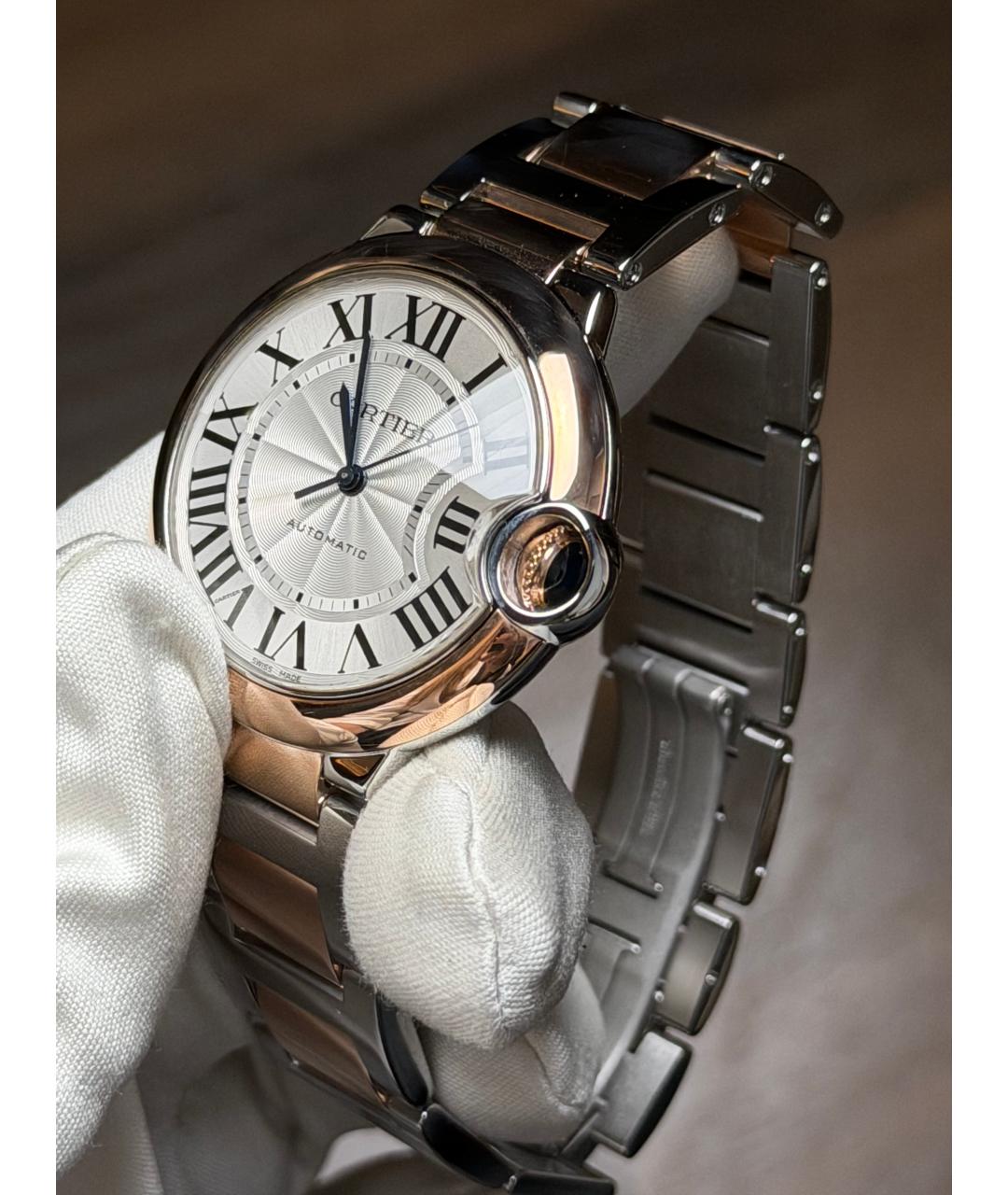 CARTIER Белые часы из розового золота, фото 4