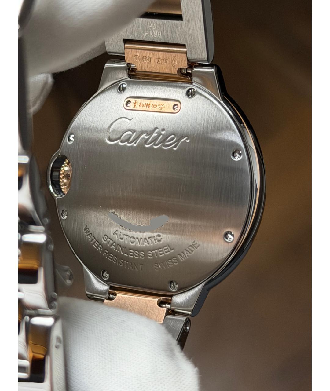 CARTIER Белые часы из розового золота, фото 9
