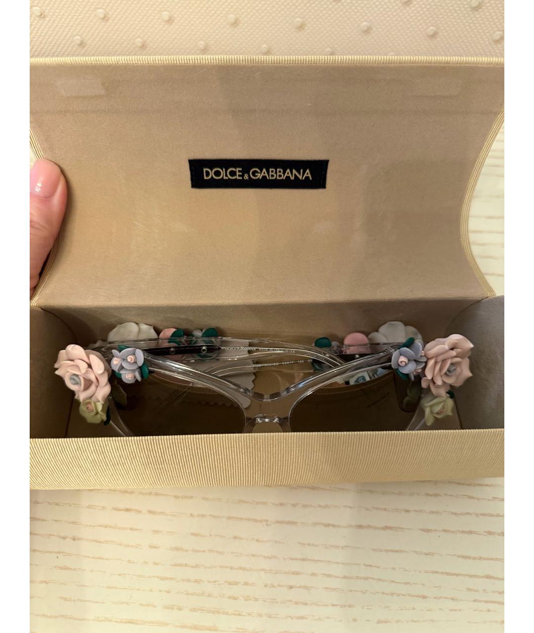 DOLCE&GABBANA Пластиковые солнцезащитные очки, фото 3