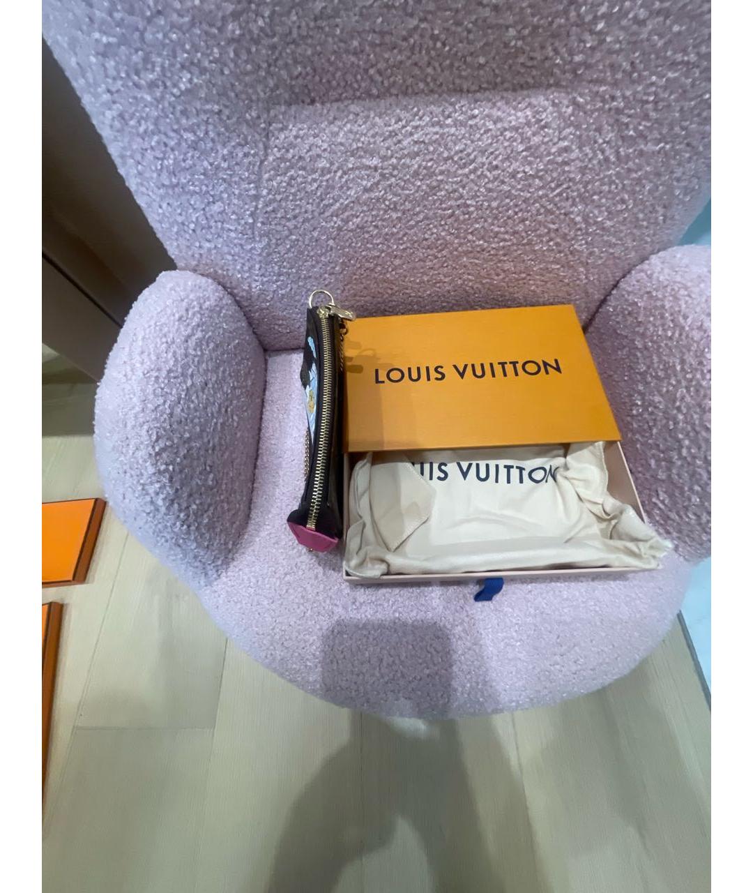 LOUIS VUITTON Коричневая сумка с короткими ручками из искусственной кожи, фото 3