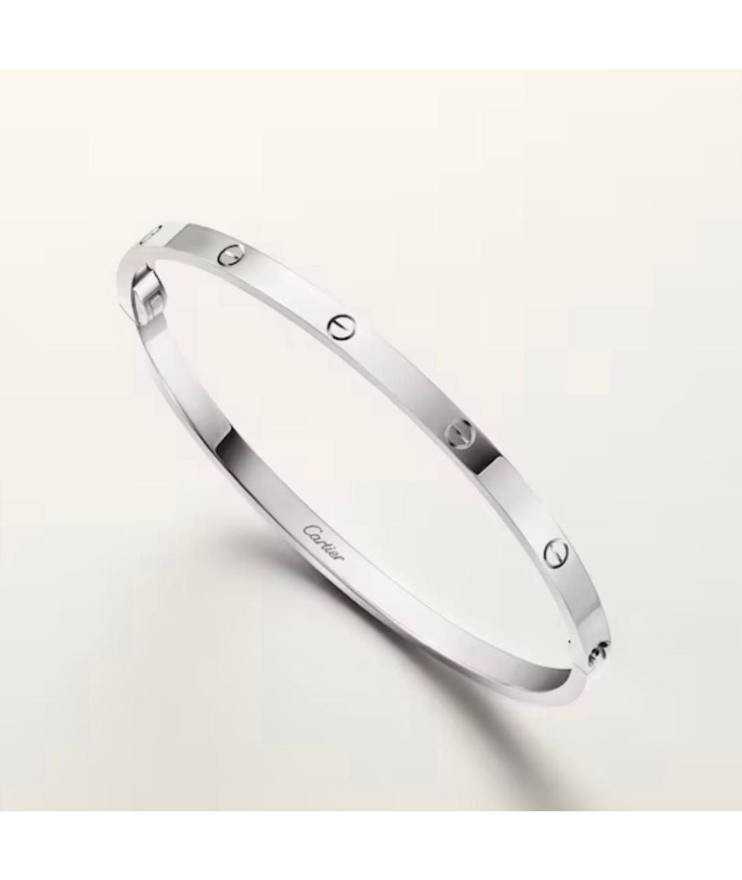 CARTIER Серебряный браслет из белого золота, фото 2