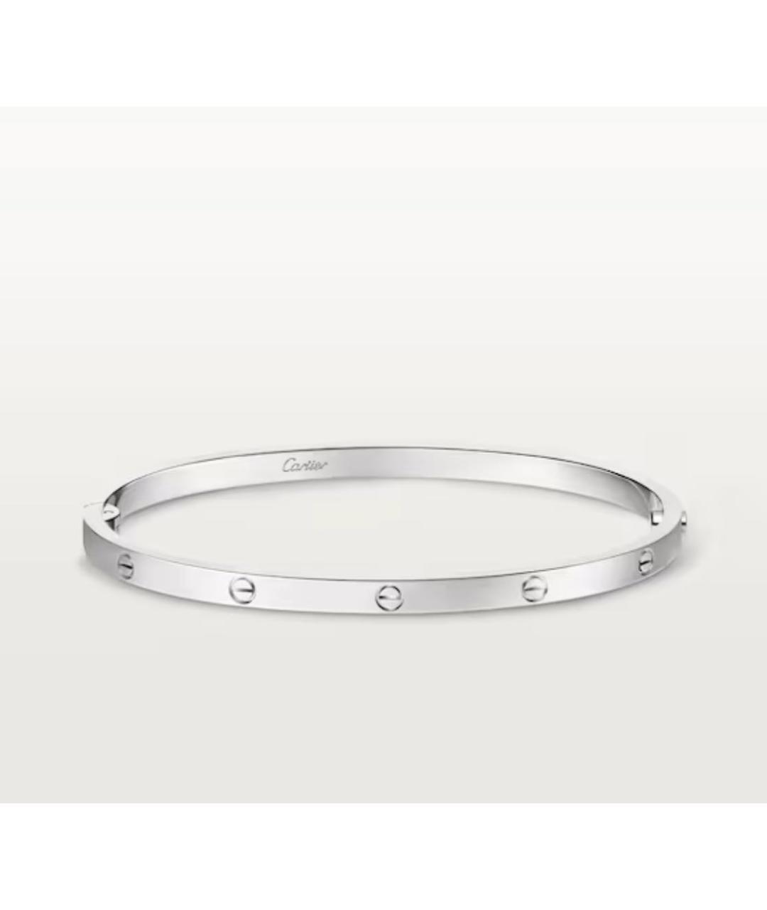 CARTIER Серебряный браслет из белого золота, фото 5