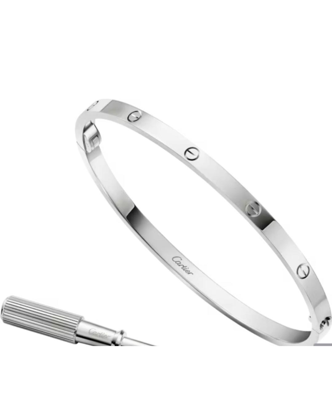 CARTIER Серебряный браслет из белого золота, фото 3