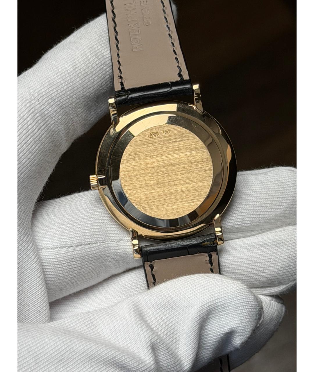 PATEK PHILIPPE Белые часы из желтого золота, фото 7