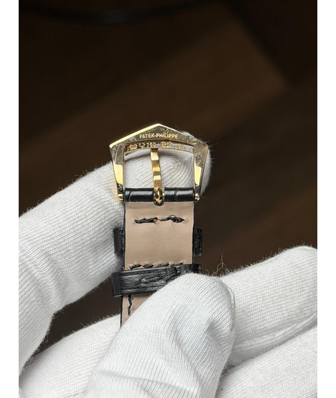 PATEK PHILIPPE Белые часы из желтого золота, фото 8
