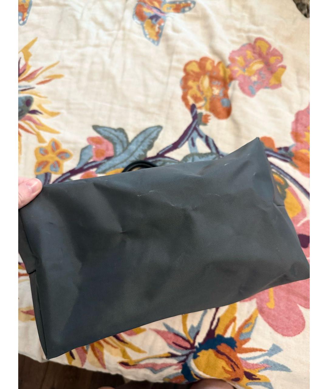 LONGCHAMP Антрацитовая тканевая сумка тоут, фото 8