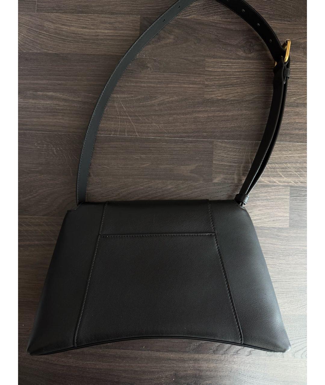 BALENCIAGA Черная кожаная сумка с короткими ручками, фото 3