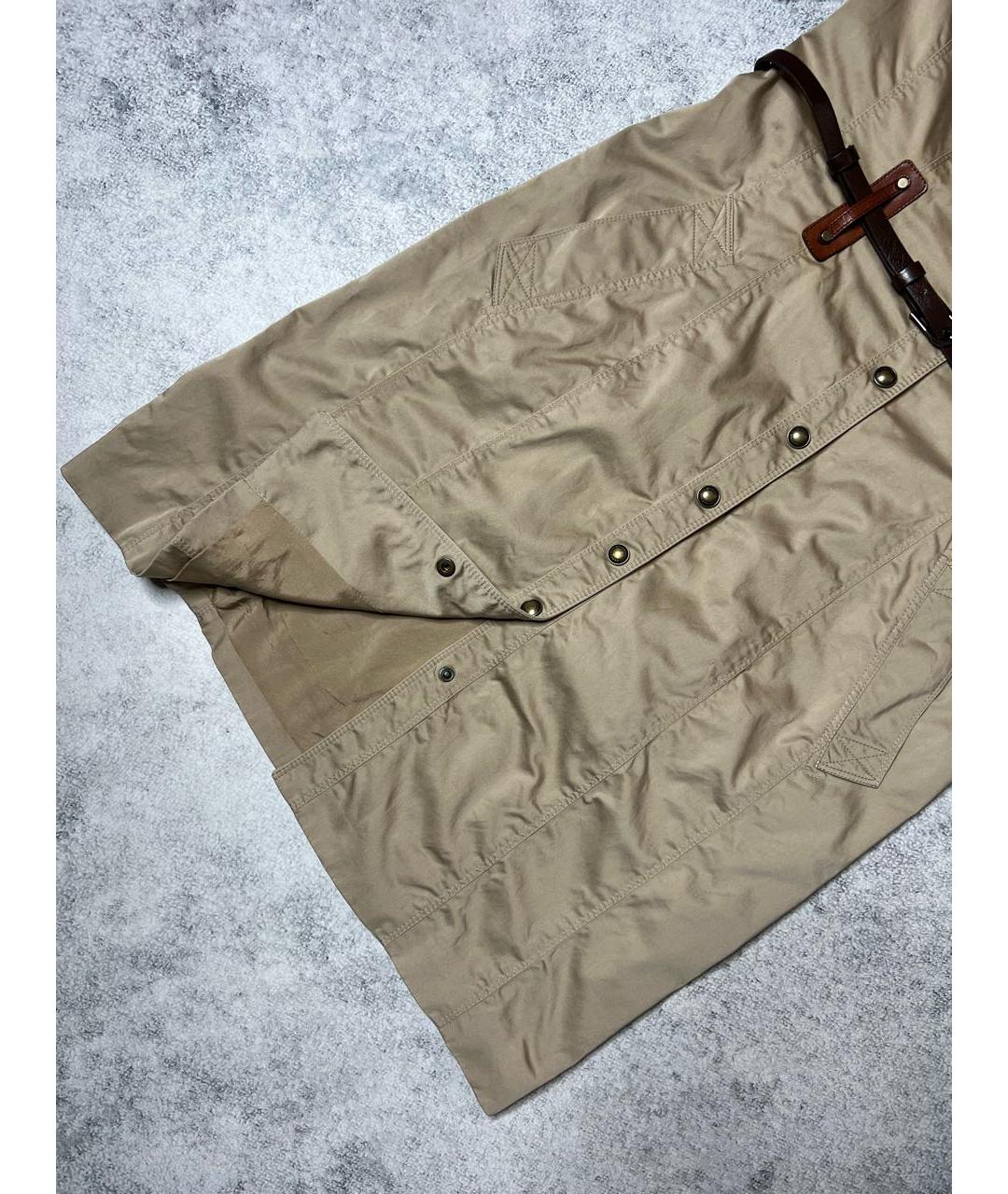 BURBERRY Бежевое хлопко-эластановое платье, фото 3