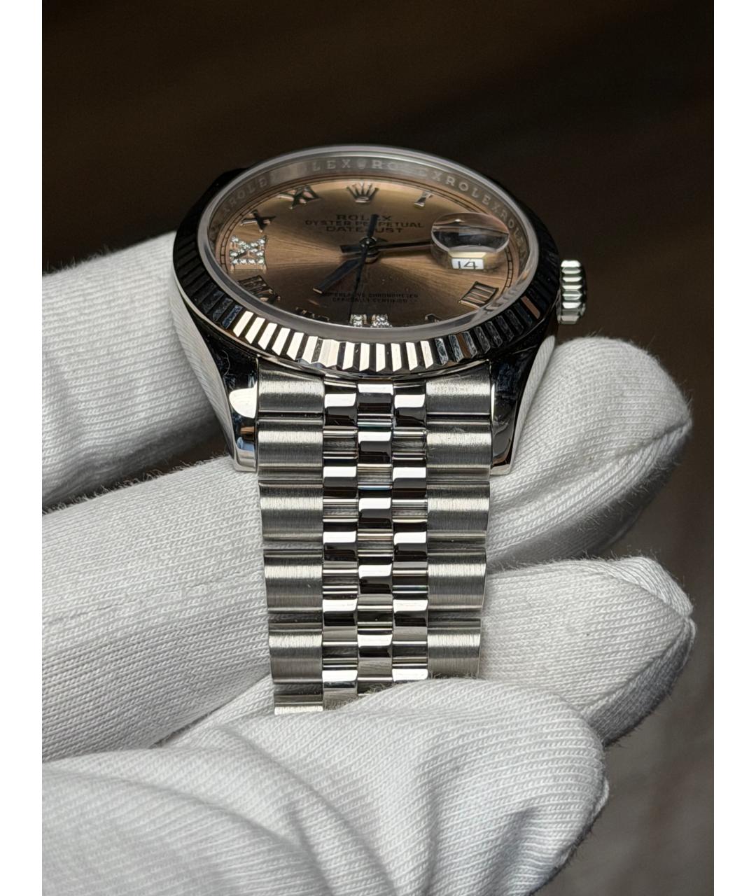 ROLEX Розовые часы, фото 5