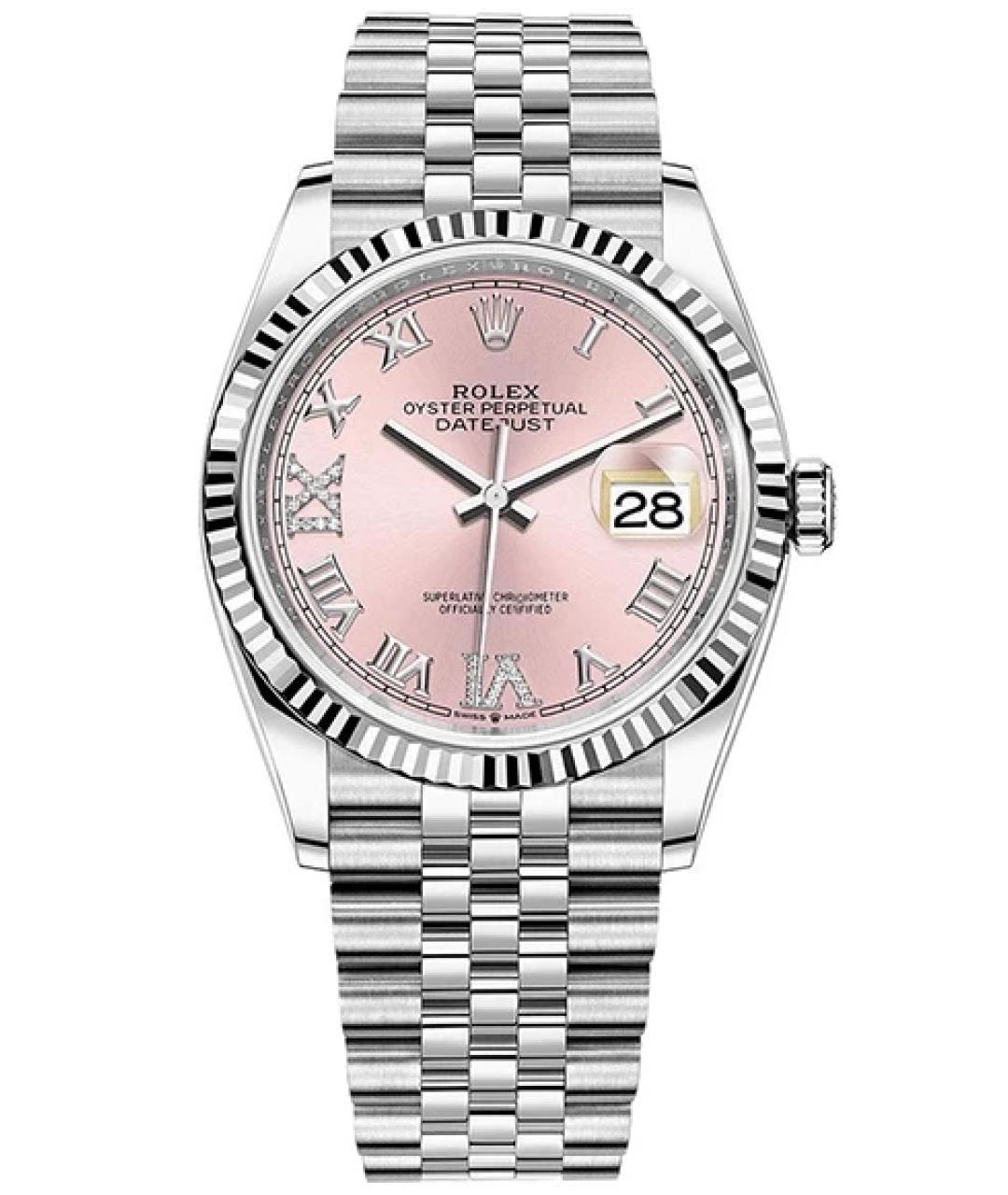 ROLEX Розовые часы, фото 1