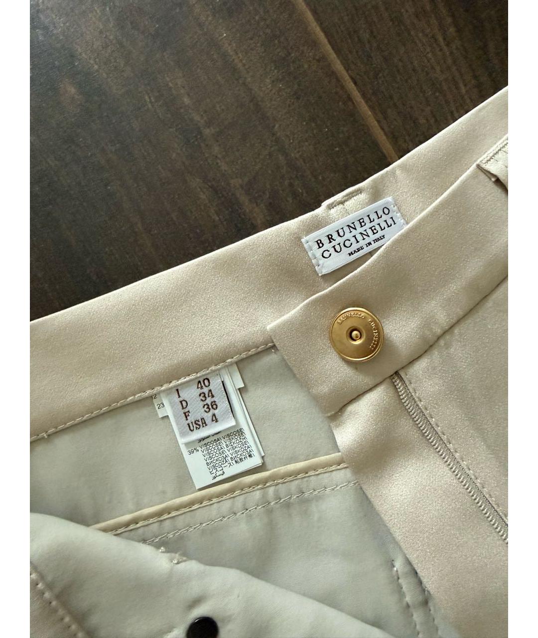 BRUNELLO CUCINELLI Ацетатные брюки широкие, фото 5