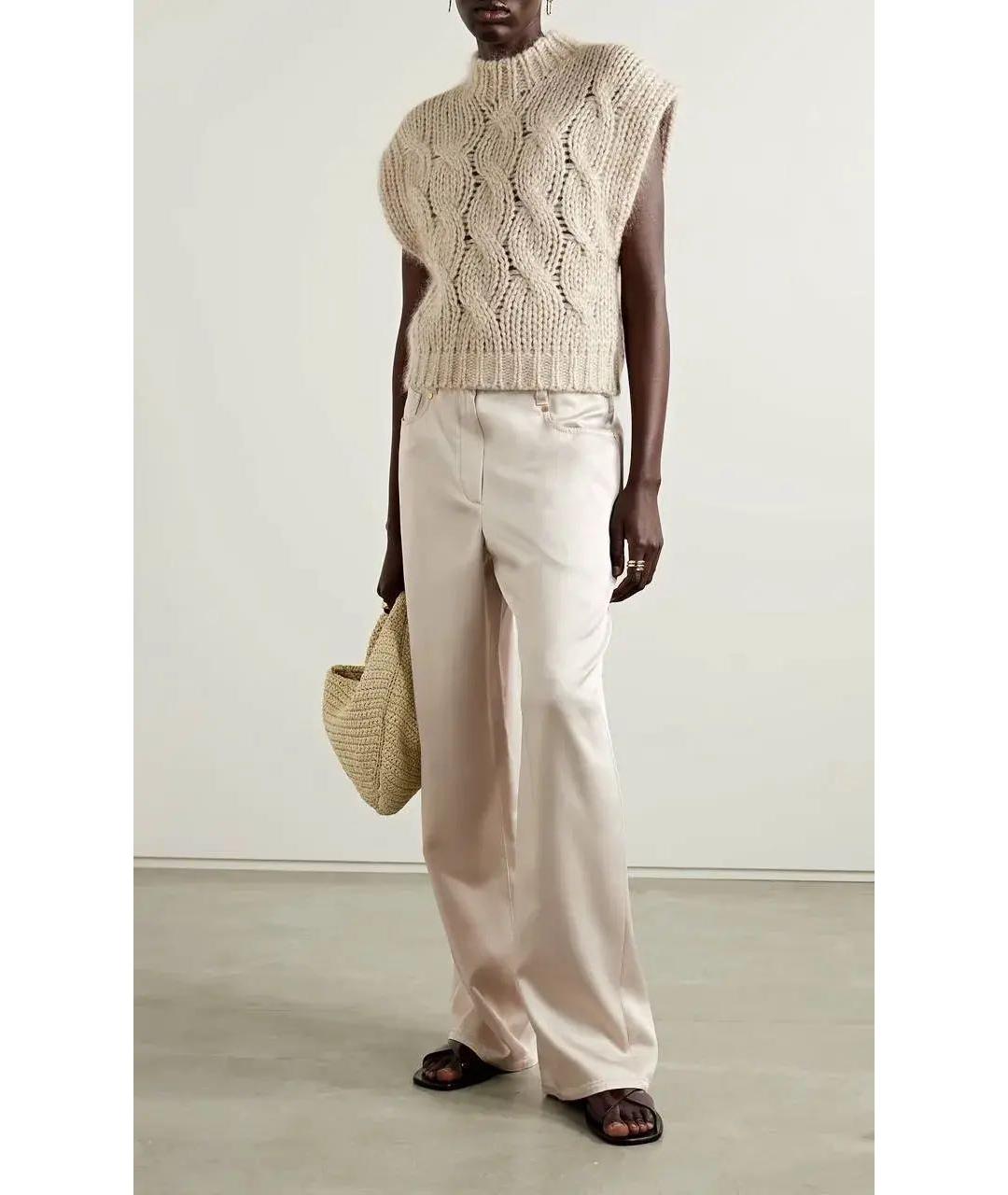 BRUNELLO CUCINELLI Ацетатные брюки широкие, фото 6