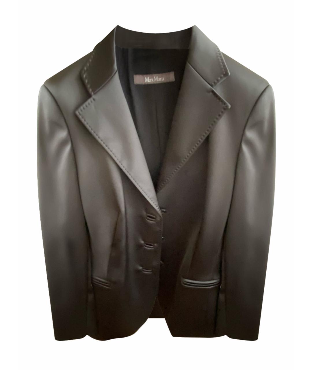 'S MAX MARA Черный ацетатный костюм с брюками, фото 1
