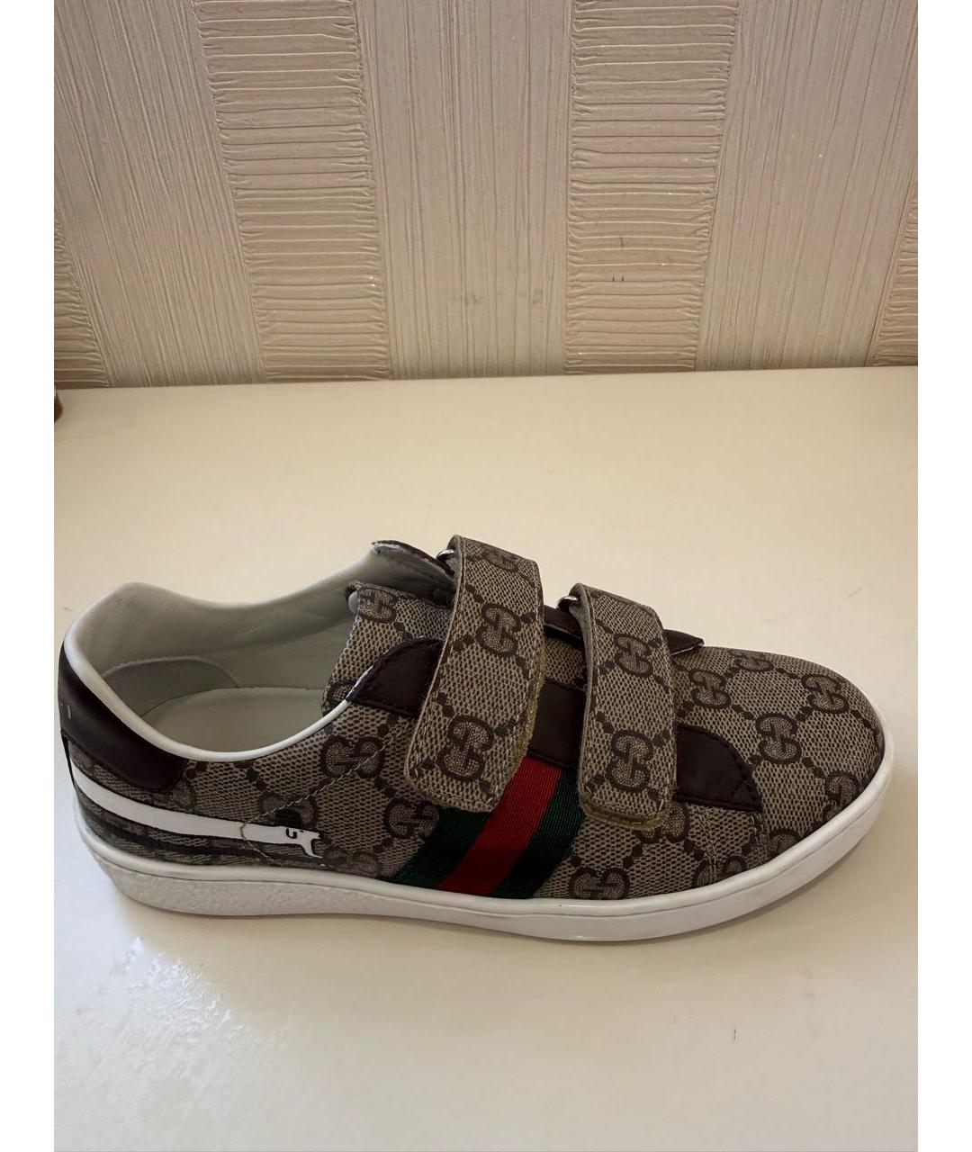 GUCCI Коричневые кожаные лоферы и мокасины, фото 5