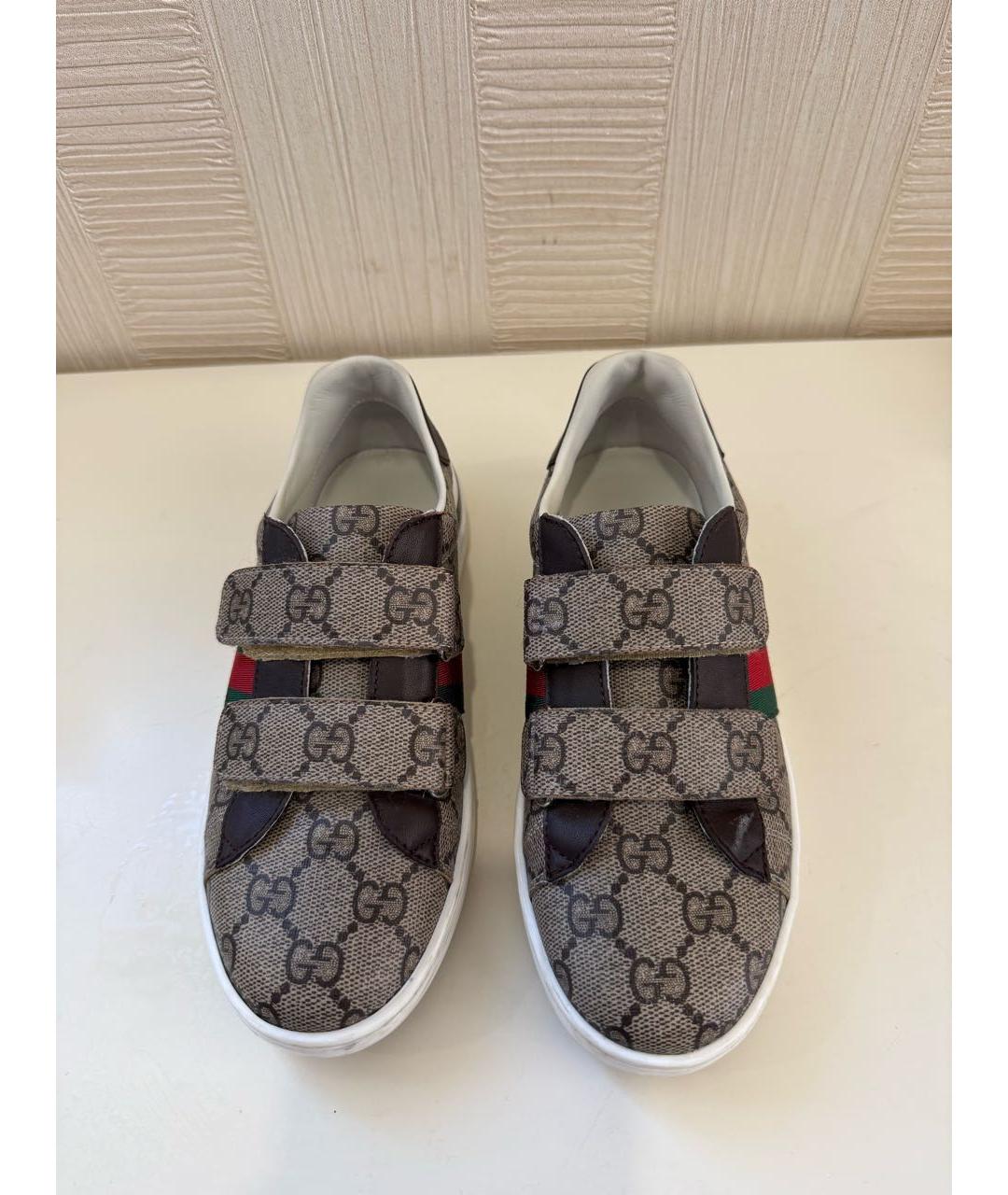 GUCCI Коричневые кожаные лоферы и мокасины, фото 2
