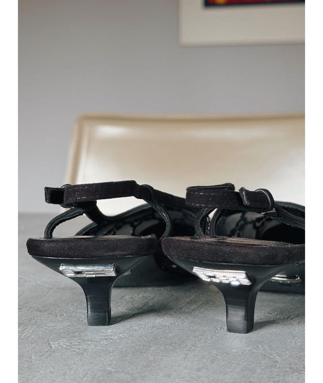 GUCCI Черные мюли, фото 4