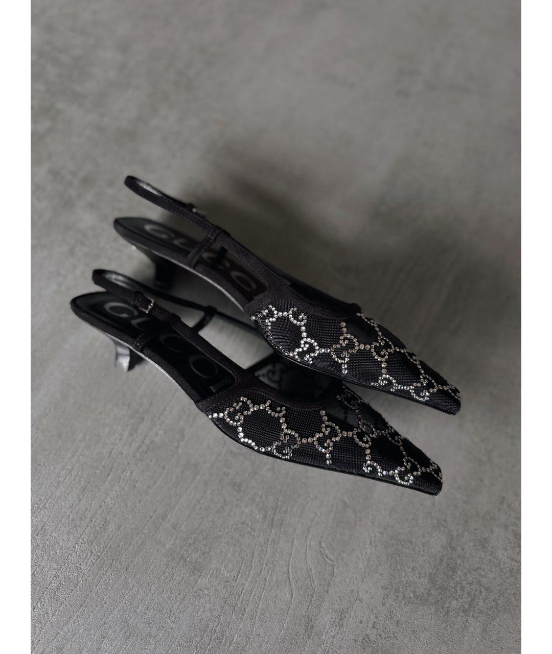 GUCCI Черные мюли, фото 7