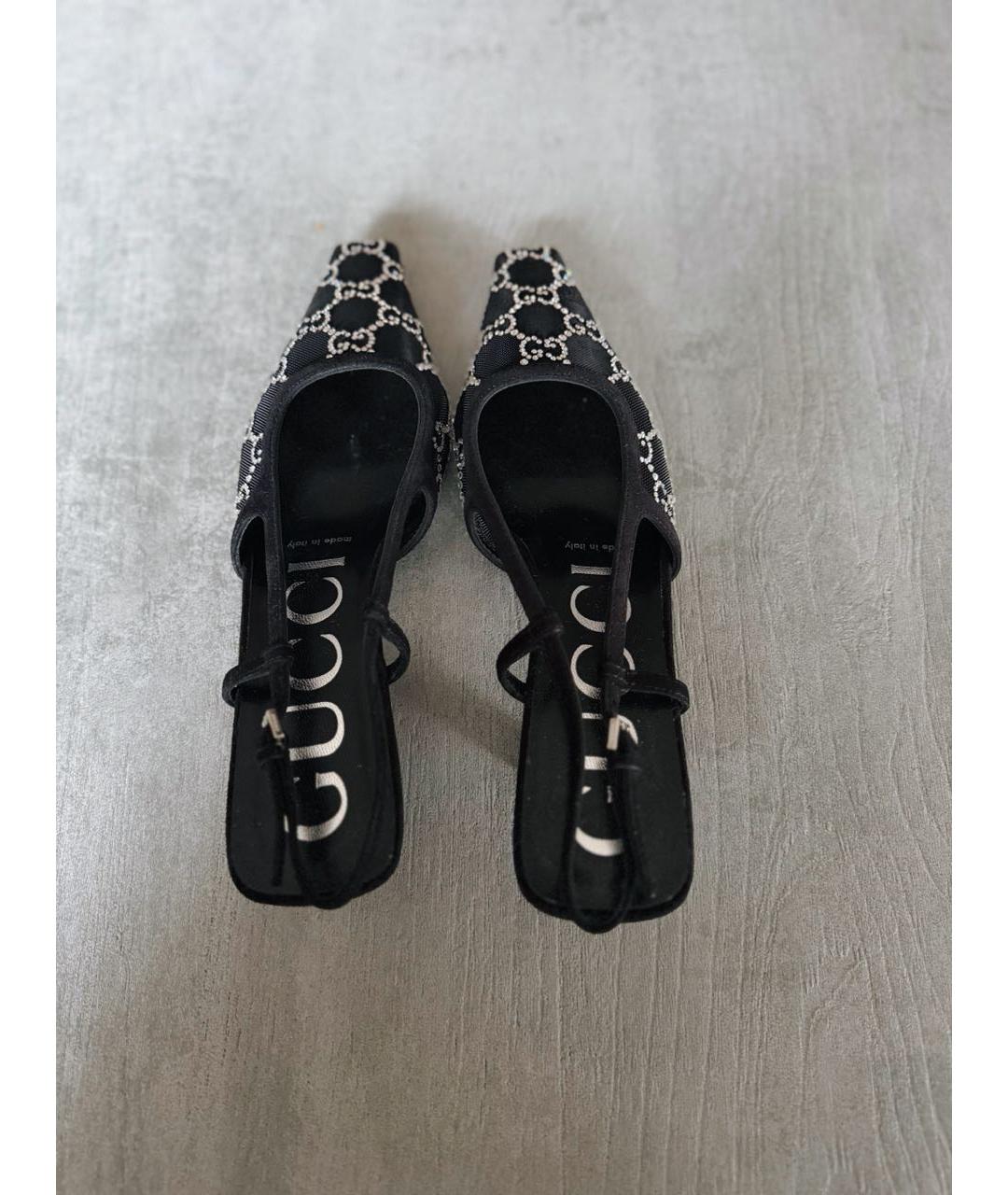 GUCCI Черные мюли, фото 3