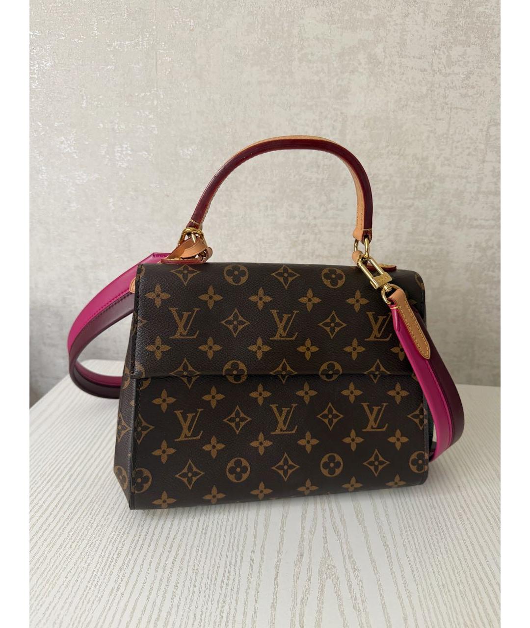 LOUIS VUITTON Коричневая сумка с короткими ручками, фото 9