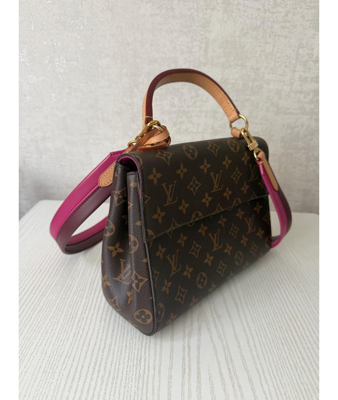 LOUIS VUITTON Коричневая сумка с короткими ручками, фото 2