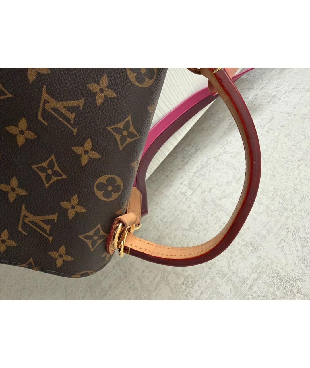 LOUIS VUITTON Коричневая сумка с короткими ручками, фото 6