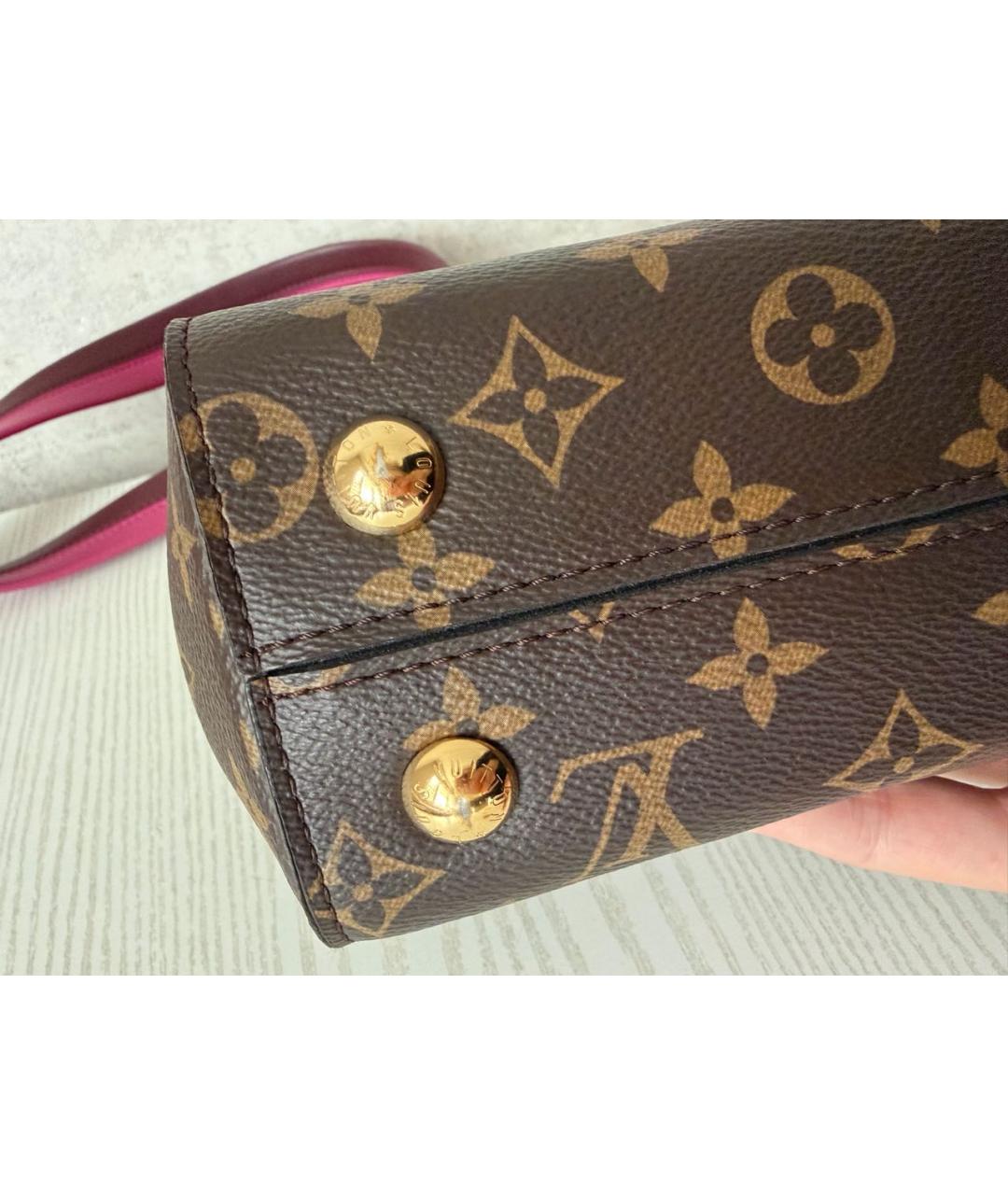 LOUIS VUITTON Коричневая сумка с короткими ручками, фото 8