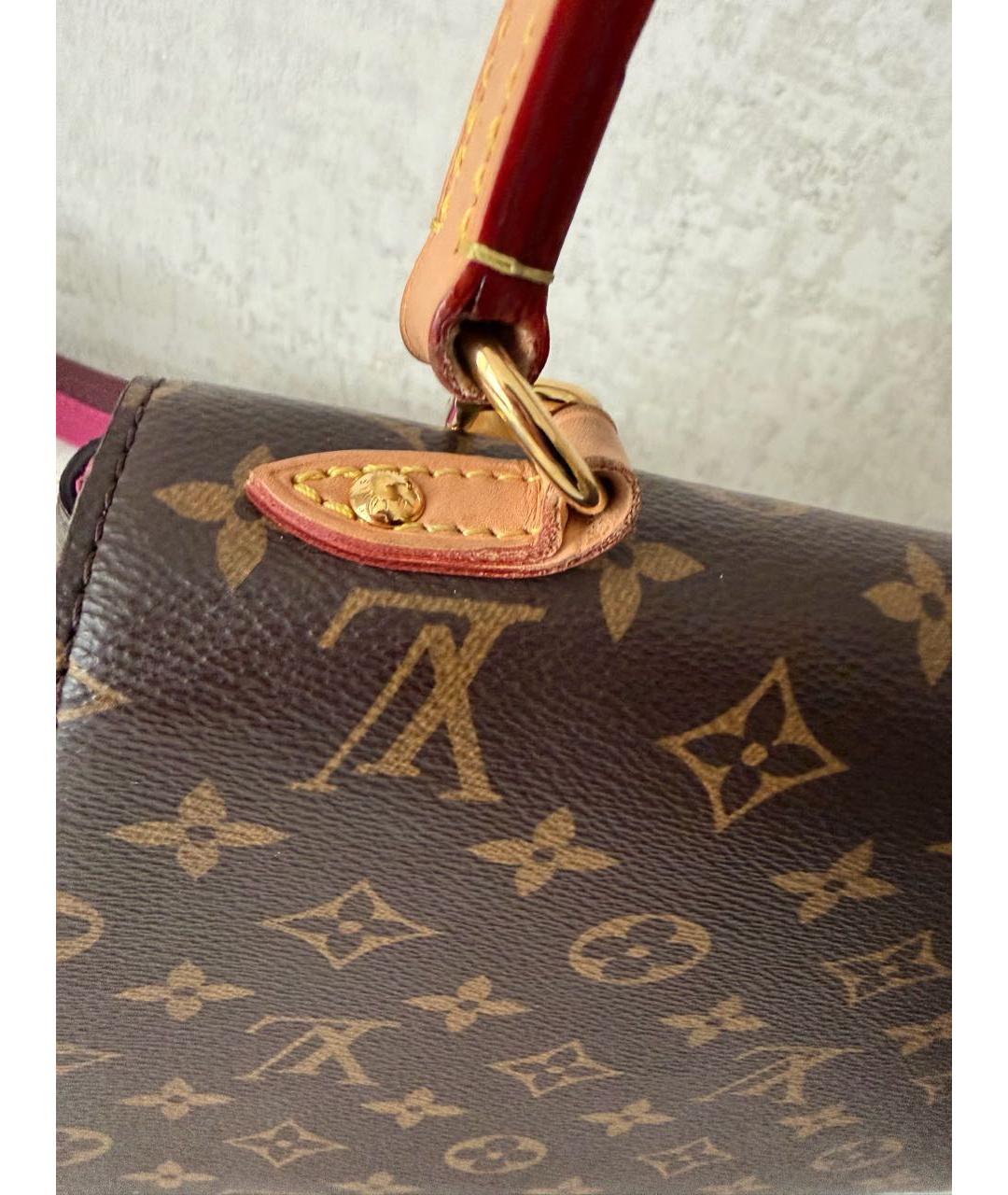 LOUIS VUITTON Коричневая сумка с короткими ручками, фото 7