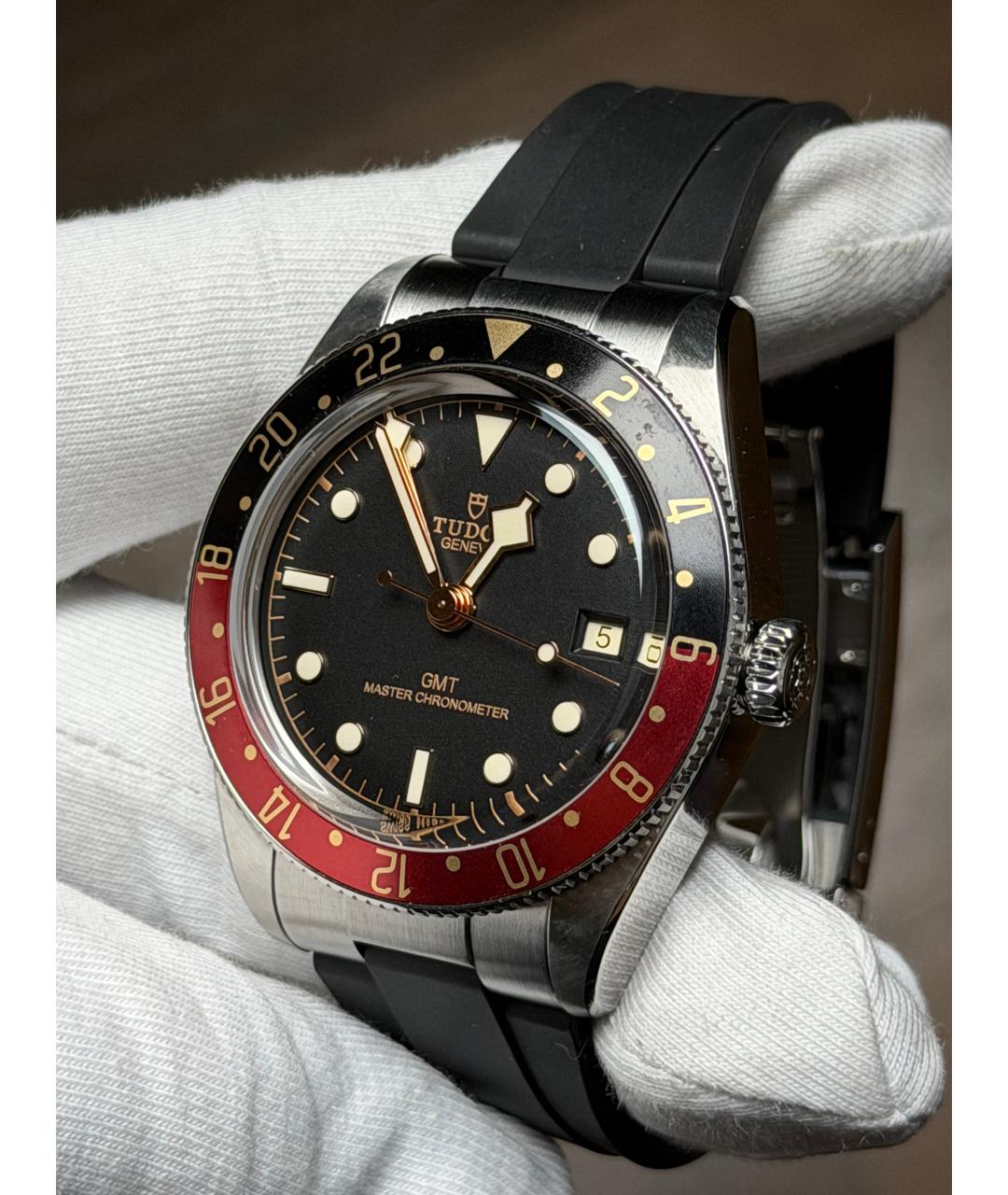 TUDOR Черные часы, фото 3