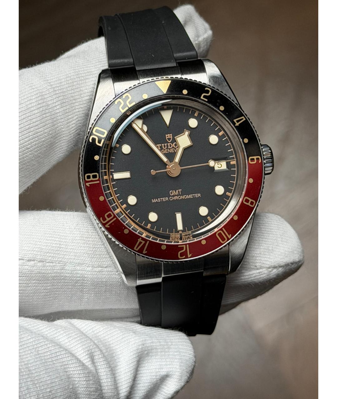 TUDOR Черные часы, фото 2