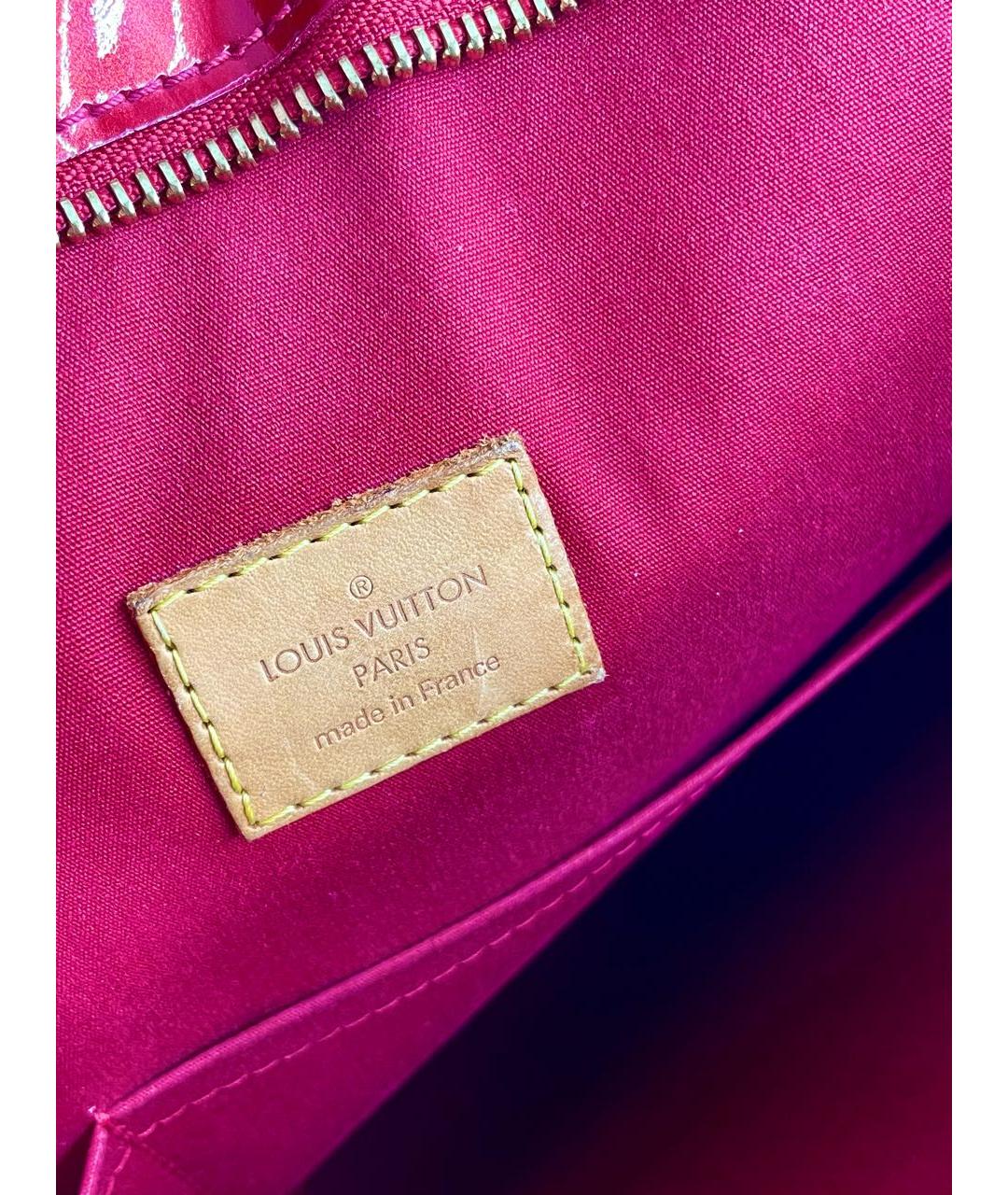 LOUIS VUITTON Красная сумка тоут, фото 5