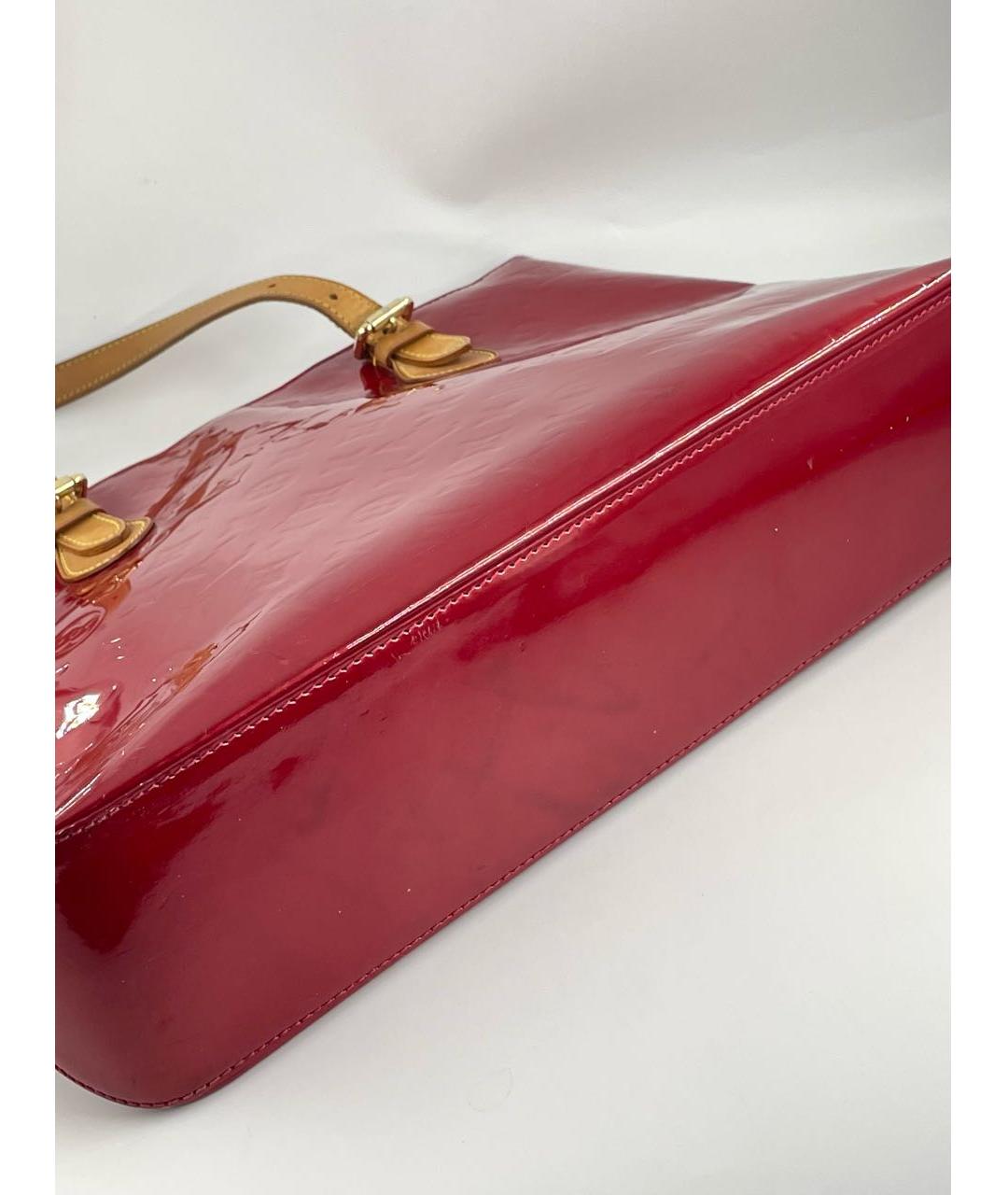 LOUIS VUITTON Красная сумка тоут, фото 8