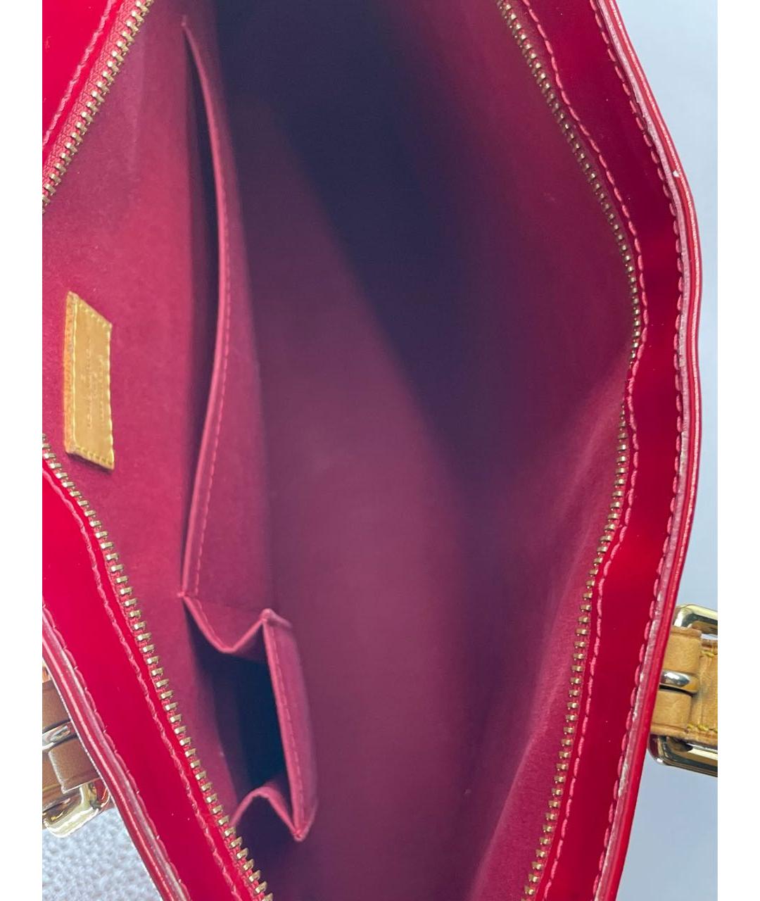 LOUIS VUITTON Красная сумка тоут, фото 6