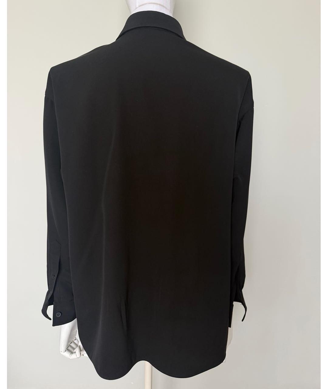 BALENCIAGA Черная шерстяная рубашка, фото 2