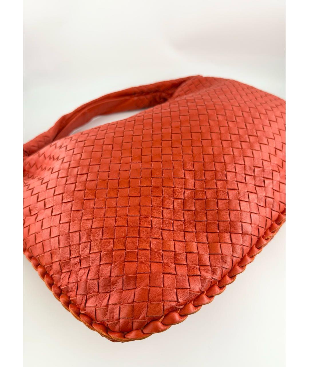 BOTTEGA VENETA Красная кожаная сумка через плечо, фото 3
