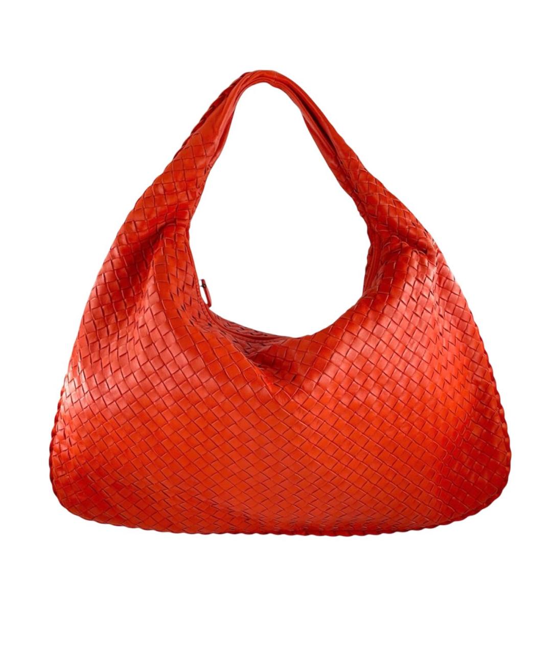 BOTTEGA VENETA Красная кожаная сумка через плечо, фото 7