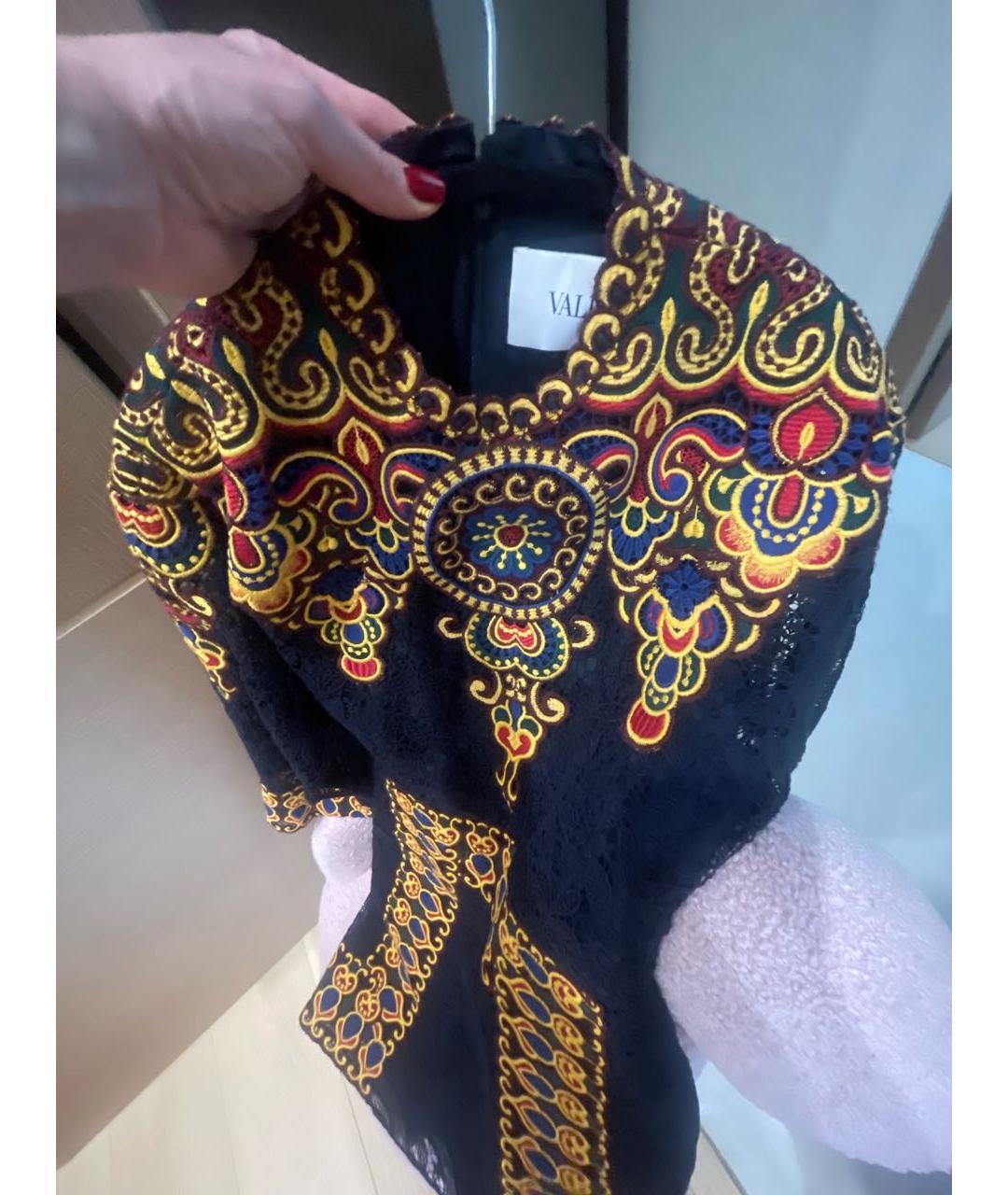 VALENTINO Синее хлопковое коктейльное платье, фото 4