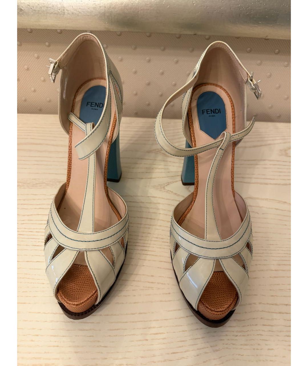 FENDI Мульти туфли из экзотической кожи, фото 2