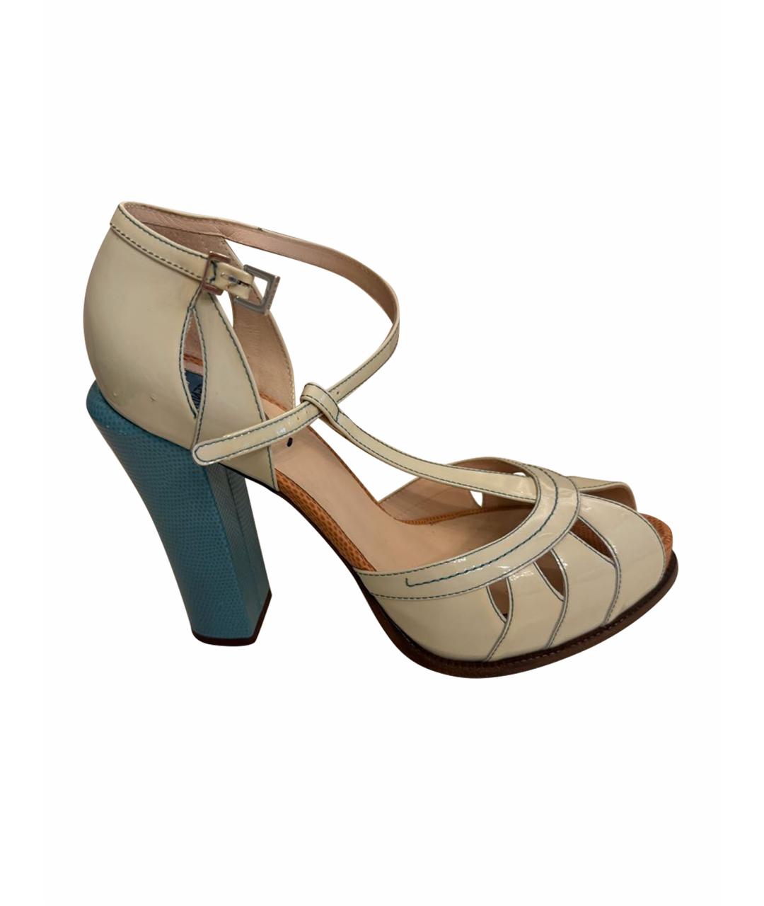 FENDI Мульти туфли из экзотической кожи, фото 1