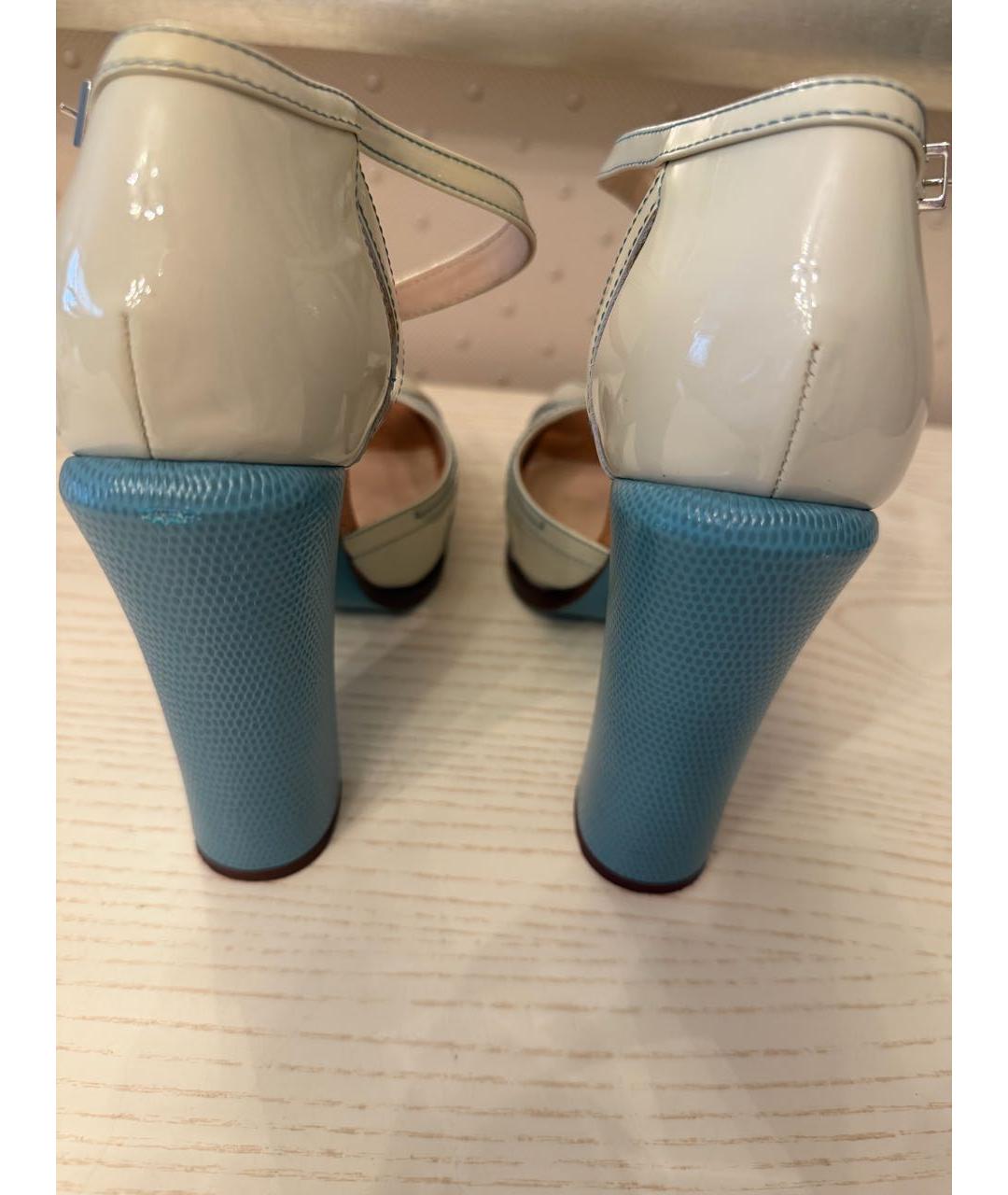 FENDI Мульти туфли из экзотической кожи, фото 3