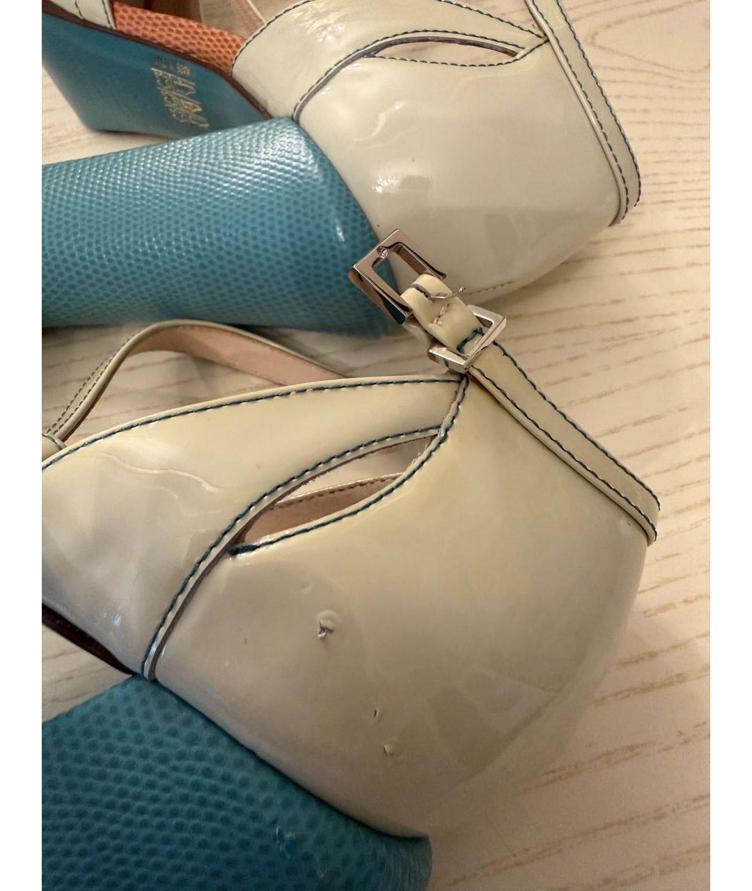 FENDI Мульти туфли из экзотической кожи, фото 4