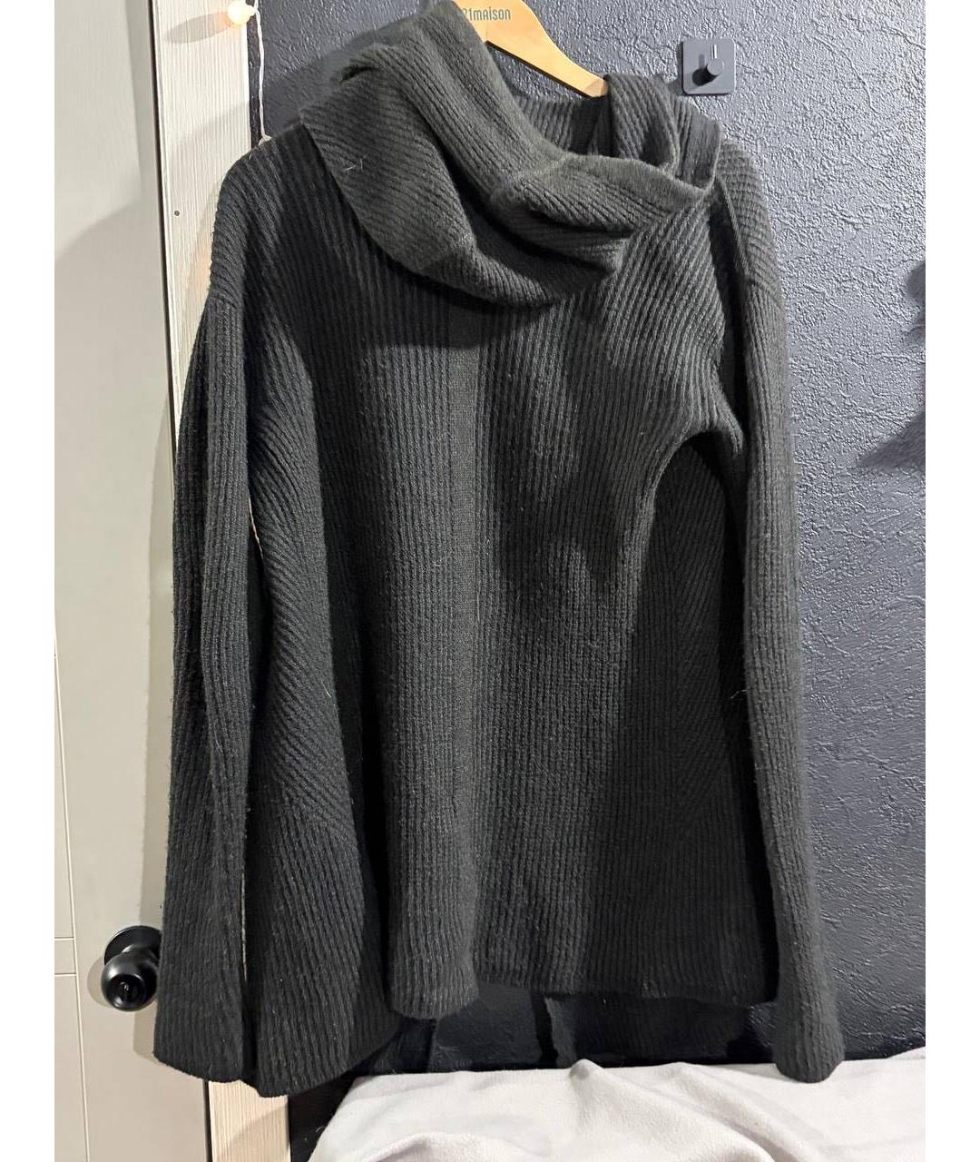 RICK OWENS Черный шерстяной кардиган, фото 2