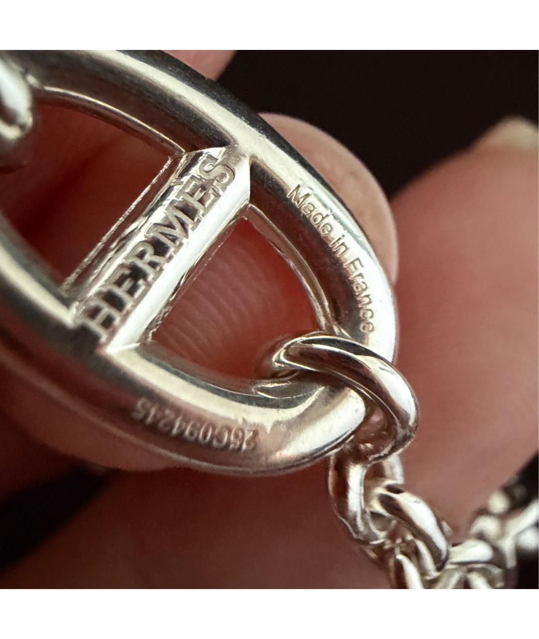 HERMES Серебряное серебряное колье, фото 4