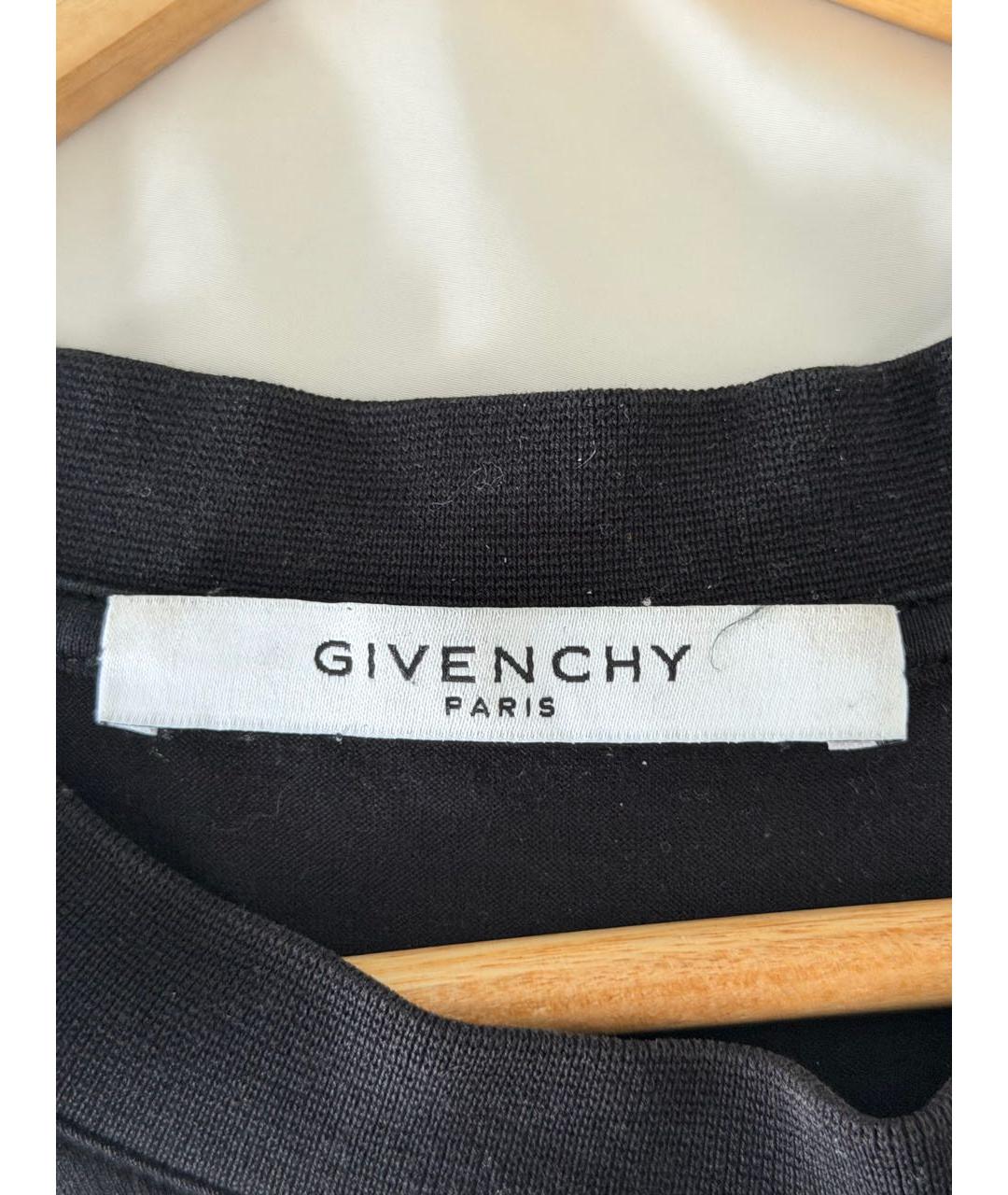 GIVENCHY Черная хлопковая футболка, фото 3