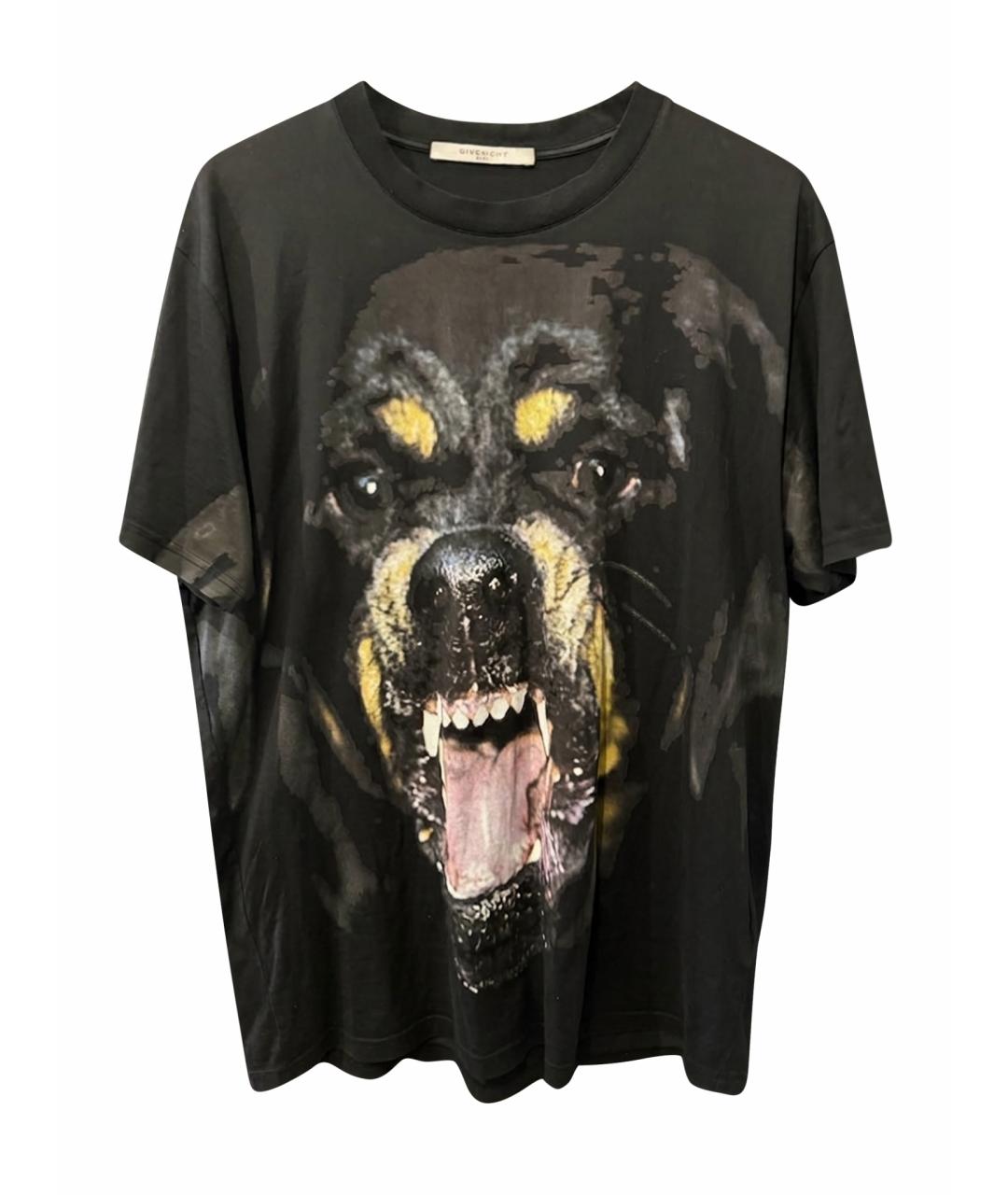 GIVENCHY Черная хлопковая футболка, фото 1
