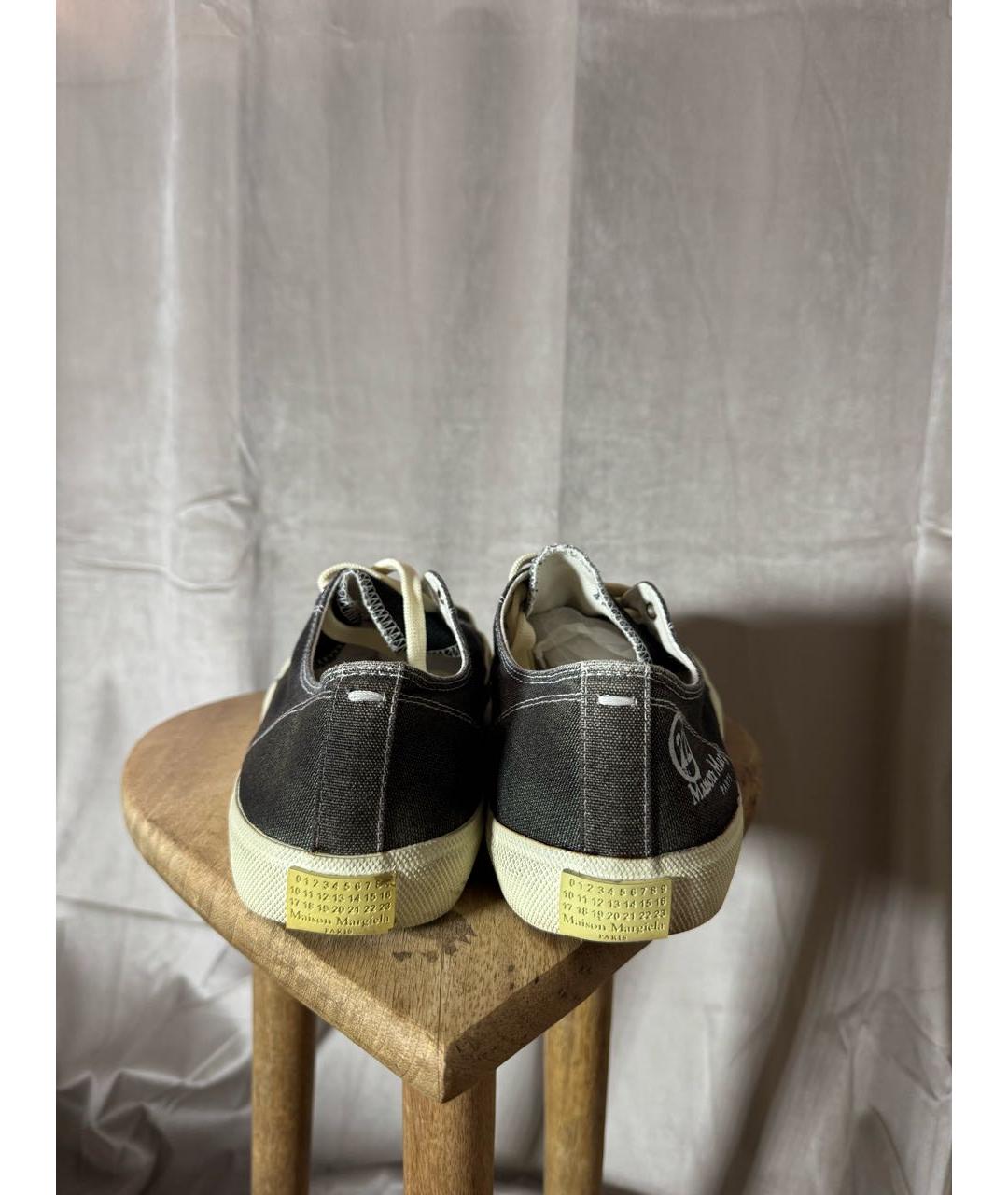 MAISON MARGIELA Черные низкие кроссовки / кеды, фото 2