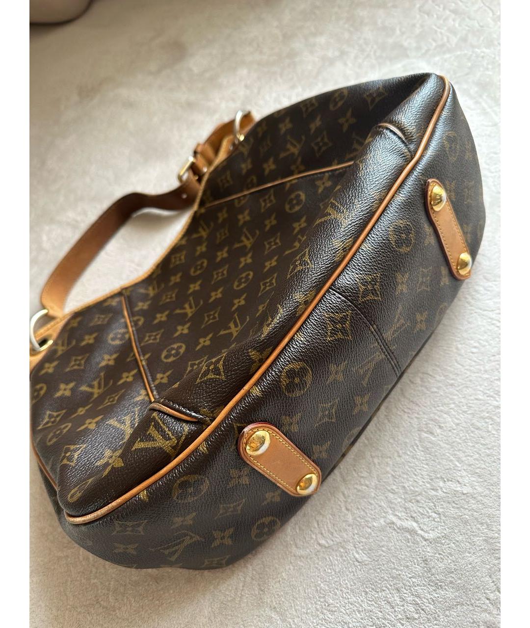 LOUIS VUITTON Коричневая сумка с короткими ручками, фото 6