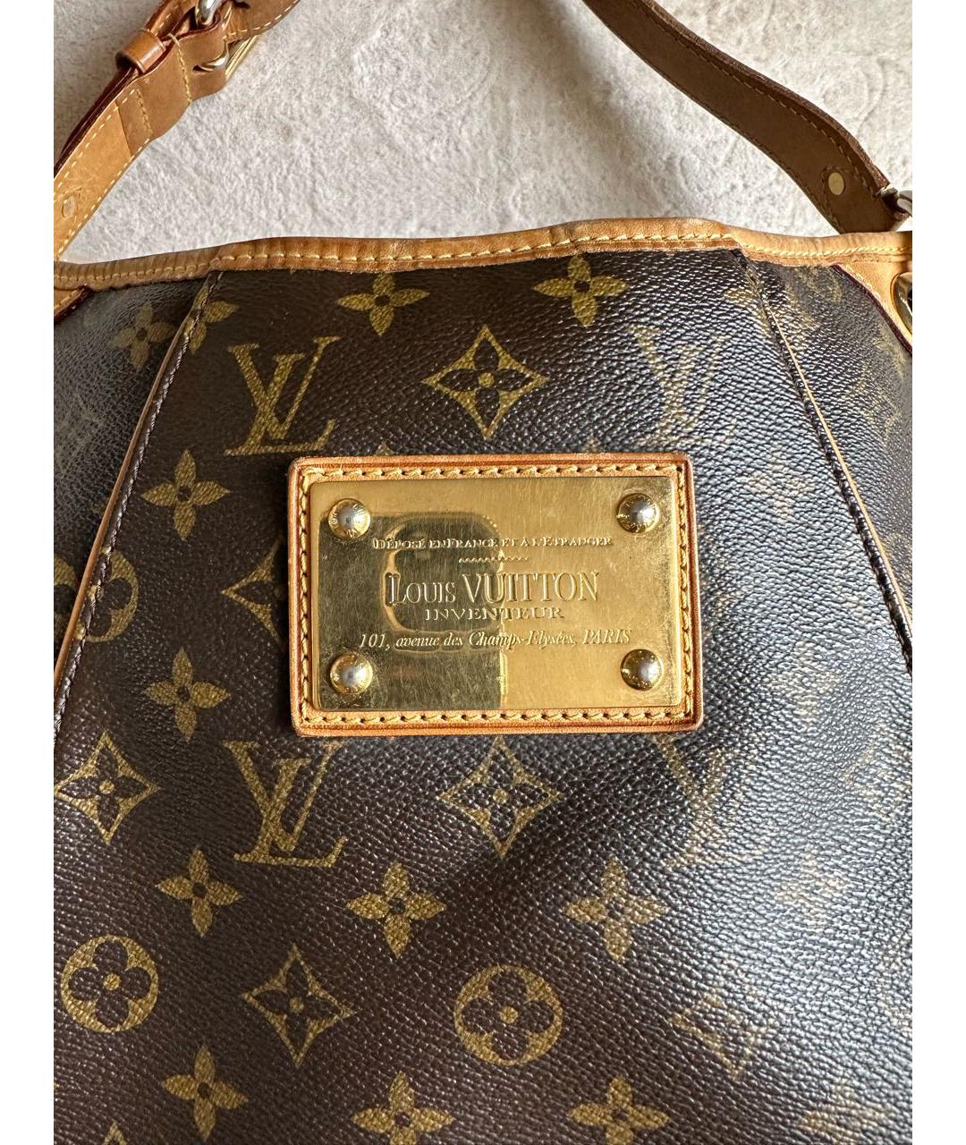 LOUIS VUITTON Коричневая сумка с короткими ручками, фото 3